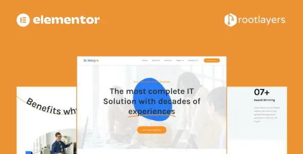 Integra – IT Solution & Services Elementor Pro Full Site Template Kit